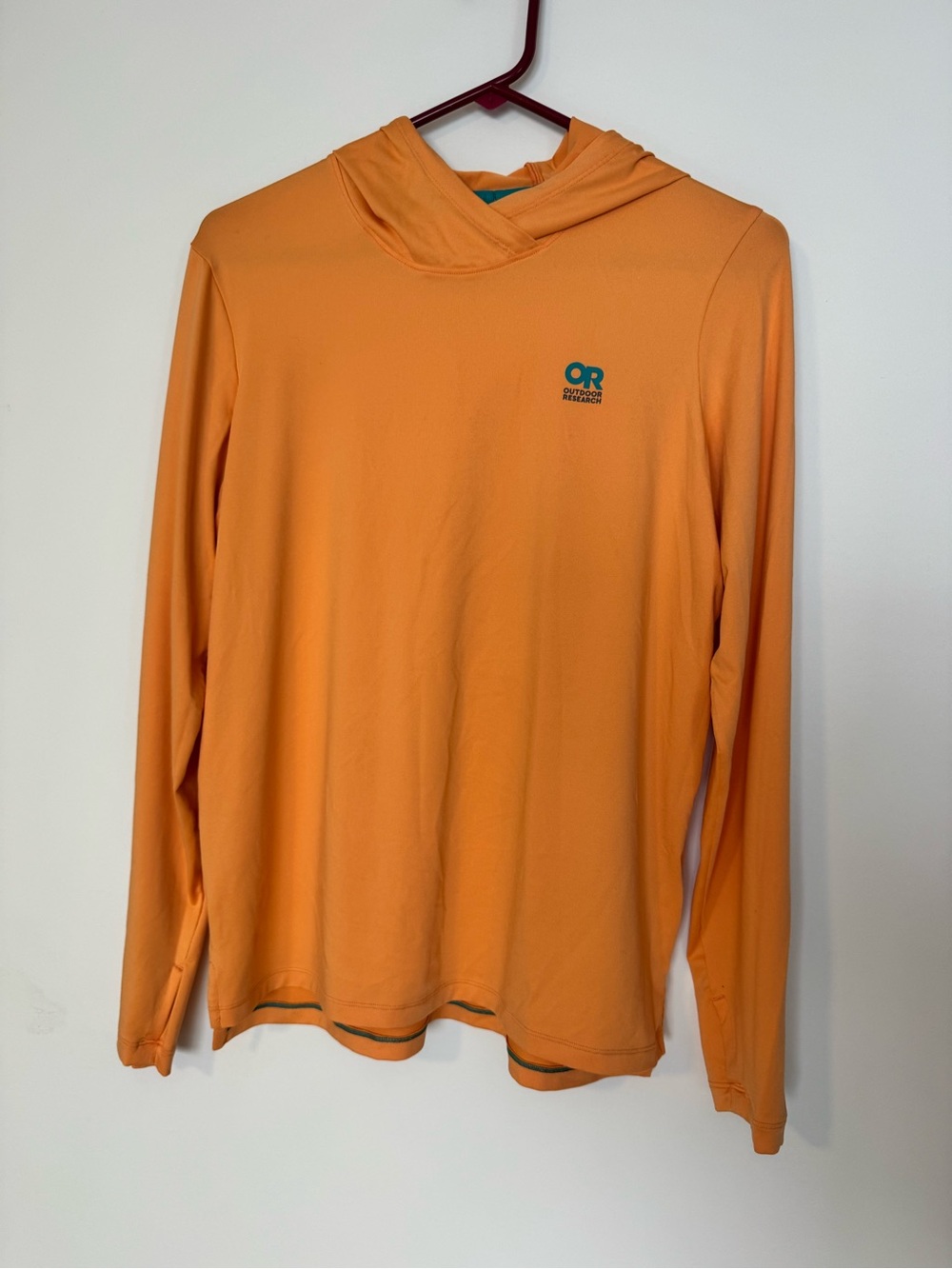Outdoor Research Womens Orange Hooded Performance Crewneck